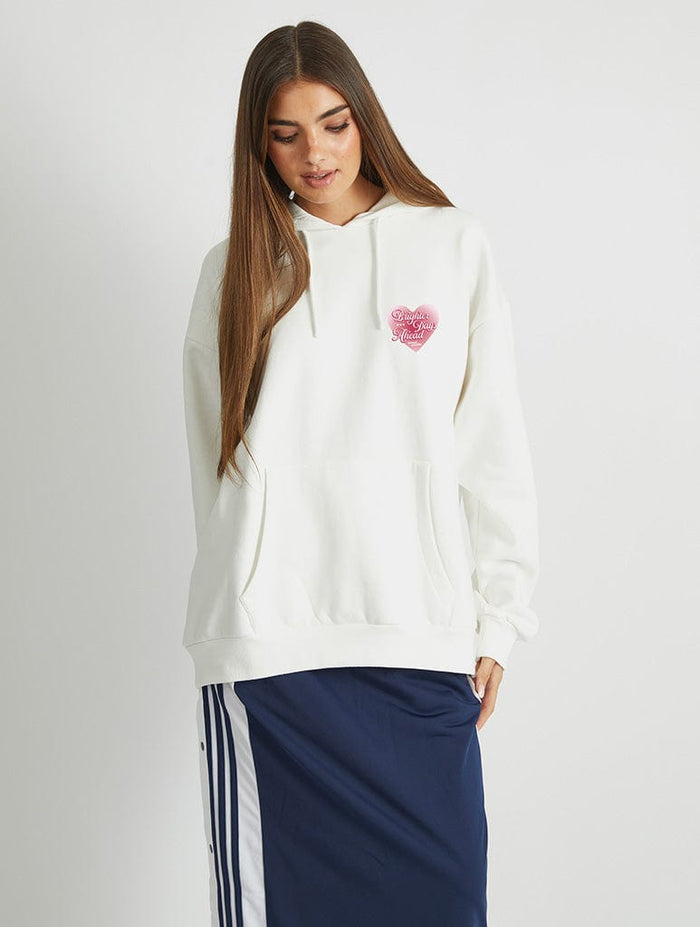 Eternal Sunshine Aura Hoodie In White Hoodies & Sweatshirts Skinnydip London