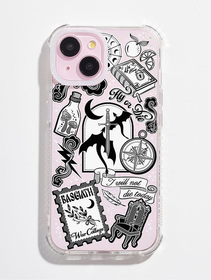 Fourth Wing Sticker Shock iPhone Case Phone Cases Skinnydip London