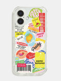 Fruit Sticker Shock iPhone Case Phone Cases Skinnydip London