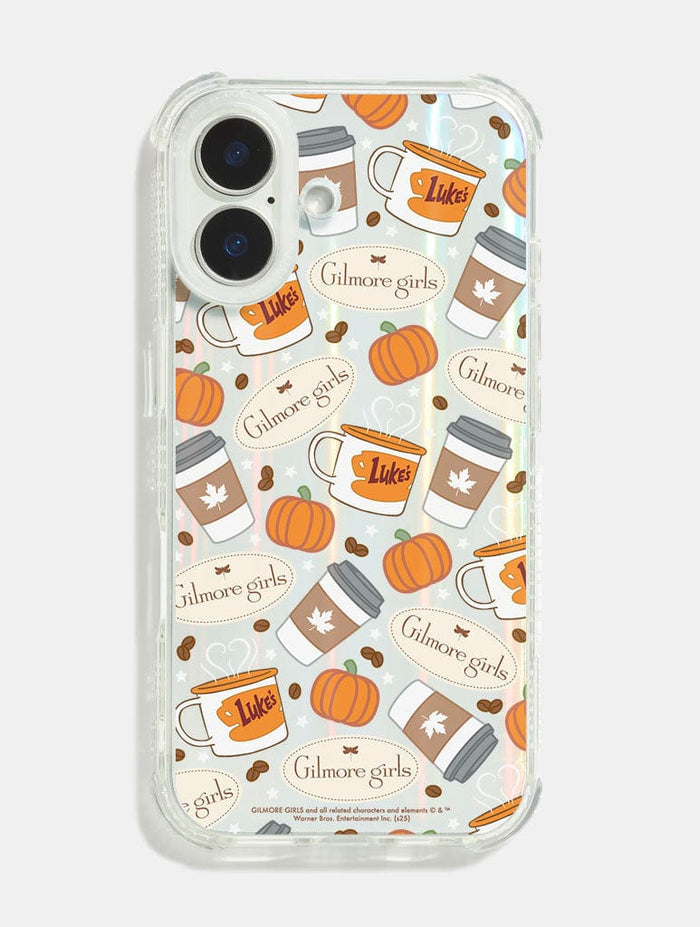 Gilmore Girls x Skinnydip Coffee Pattern Shock iPhone Case Phone Cases Skinnydip London