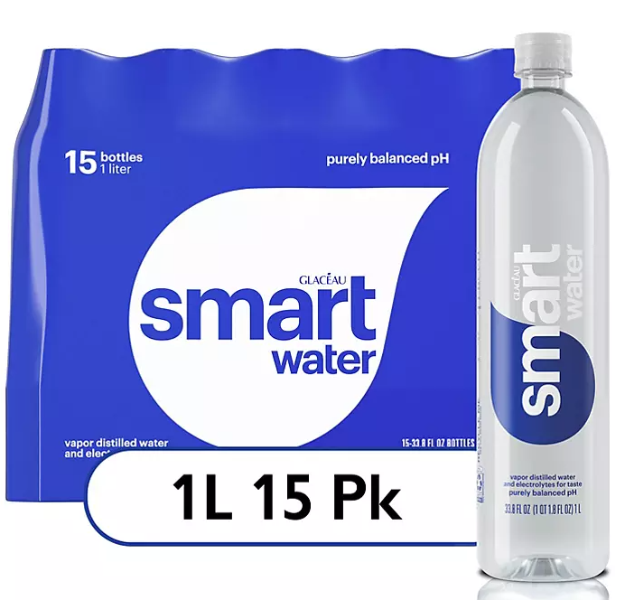 Glaceau SmartWater (1 L., 15 pk.) - Eshop House LLC