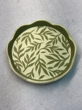 Greenery jewelry dish