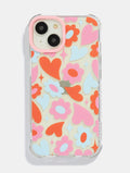 Groovy Flower Heart Shock iPhone Case Phone Cases Skinnydip London
