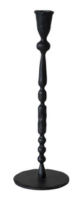 Hand-Forged Cast Iron Taper Holder, Black Small
