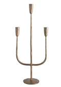Hand-Forged Metal Candelabra with Antique Finish