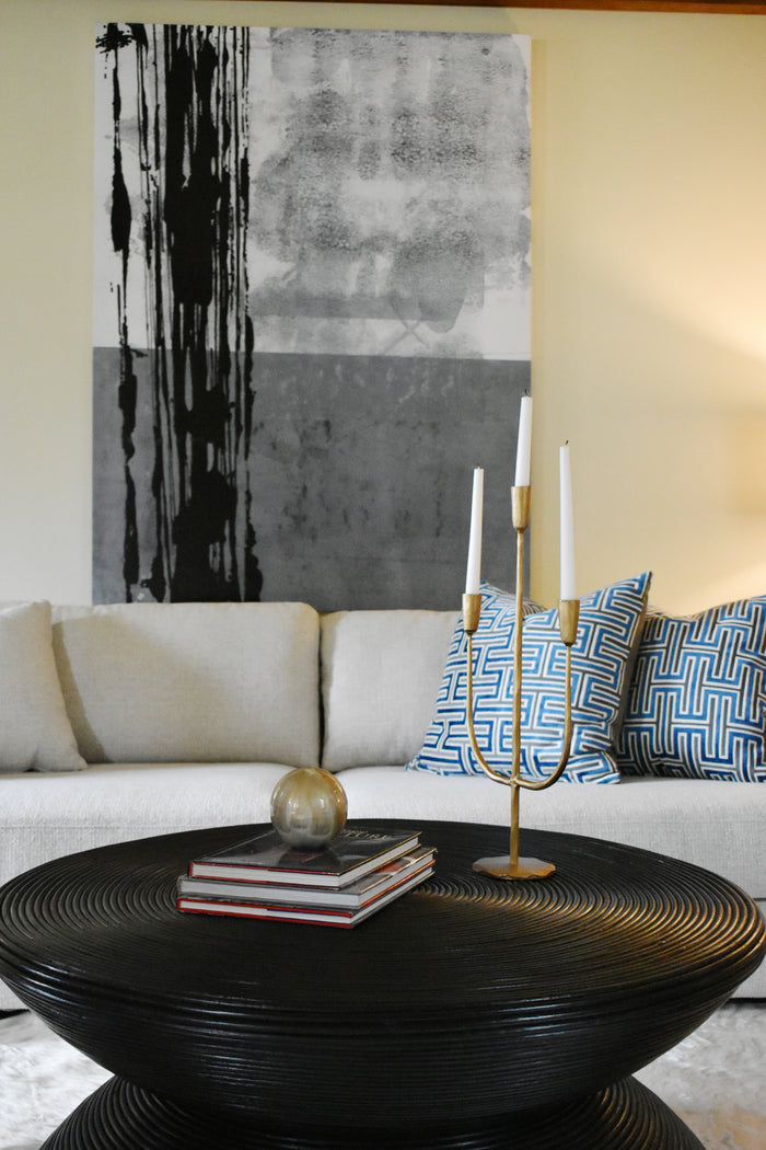 Hand-Forged Metal Candelabra with Antique Finish