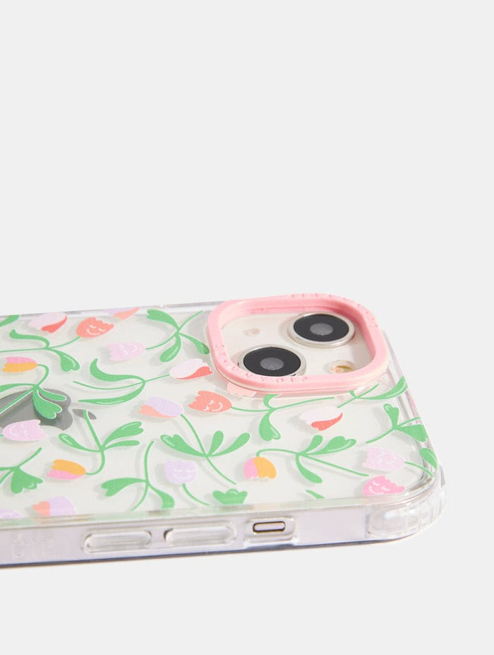 Happy Tulips Shock iPhone Case Phone Cases Skinnydip London