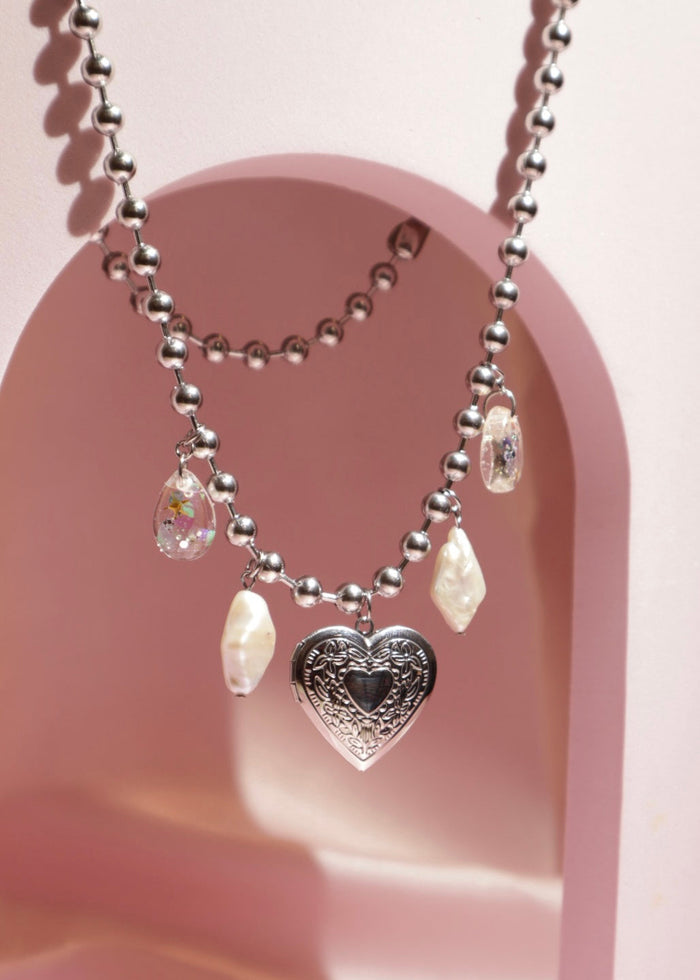 Heartfelt Teardrop Ball Chain Necklace | Yuuka Universe