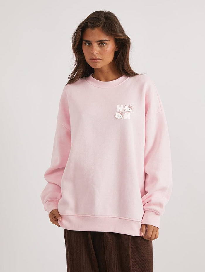 Hello Kitty x Skinnydip Ski Sweatshirt In Pink Hoodies & Sweatshirts Skinnydip London