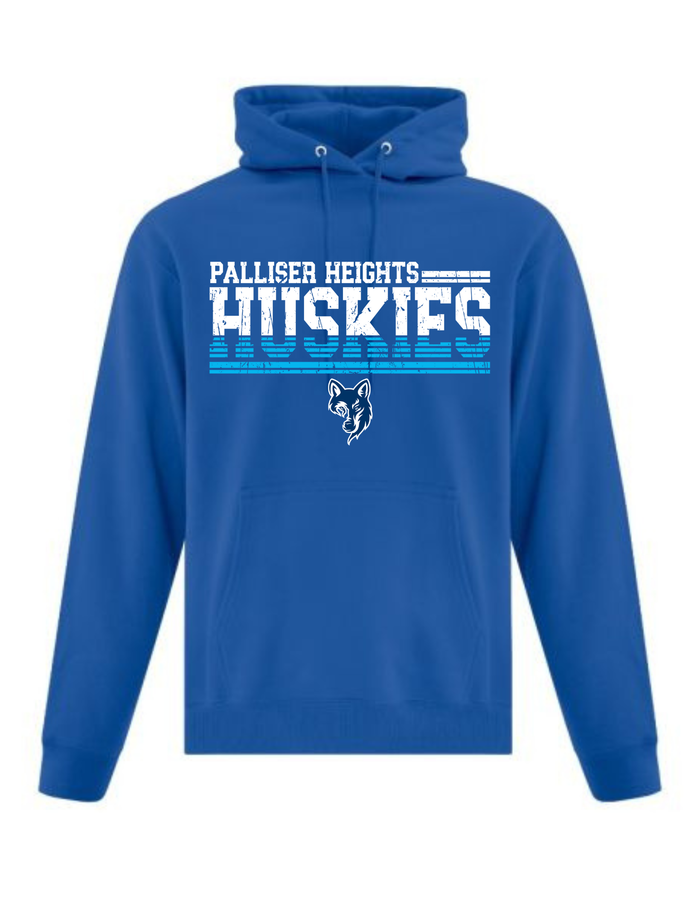 Huskies Distress Design Crewneck or Hoodie