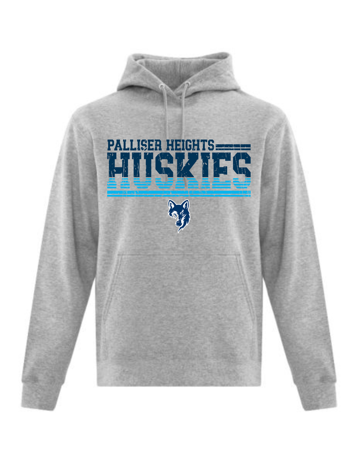 Huskies Distress Design Crewneck or Hoodie