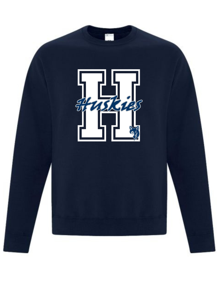 Huskies H Design Crewneck or Hoodie