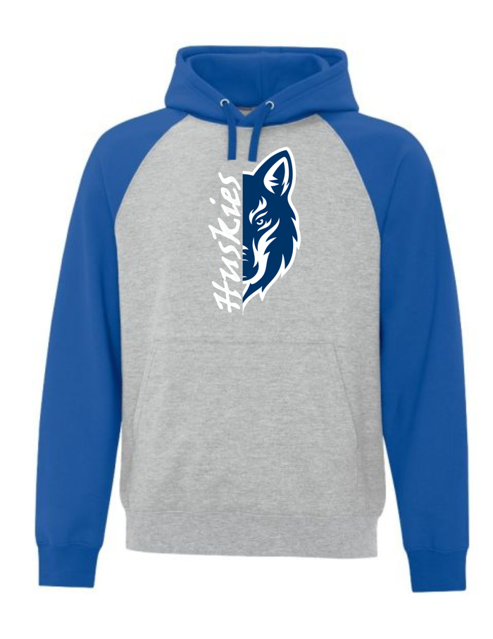Youth small / Hoodie / Grey/Royal Blue