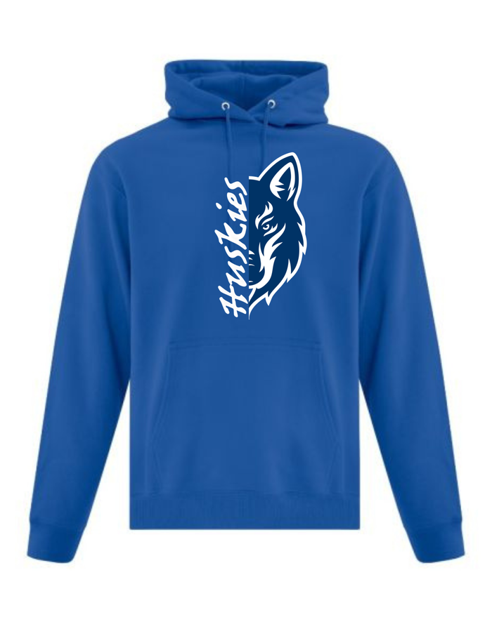 Huskies Split Design Crewneck or Hoodie