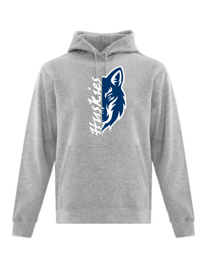 Huskies Split Design Crewneck or Hoodie