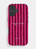 In My Own Time Stripey Quote Ultra Protective iPhone Case Phone Cases Skinnydip London