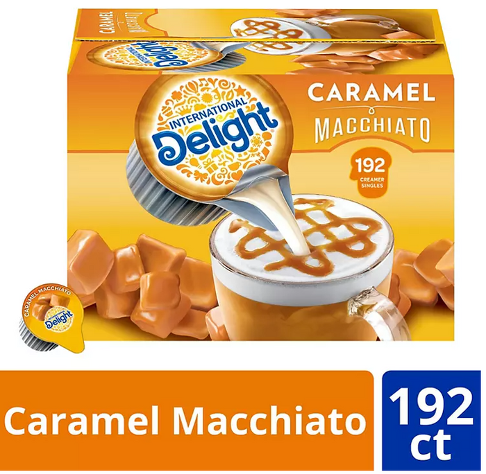 International Delight Caramel Macchiato Coffee Creamer Singles (192 ct.) - Eshop House LLC
