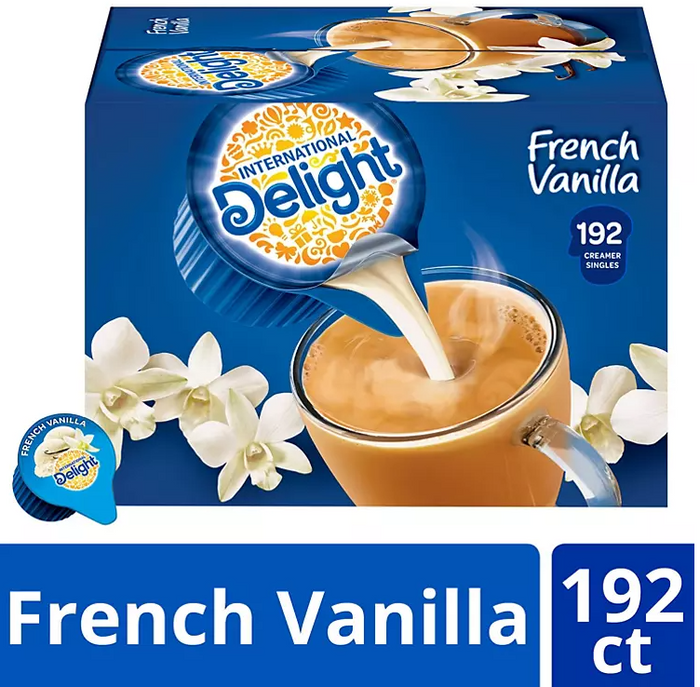 International Delight French Vanilla Creamer Singles (192 ct.) - Eshop House LLC