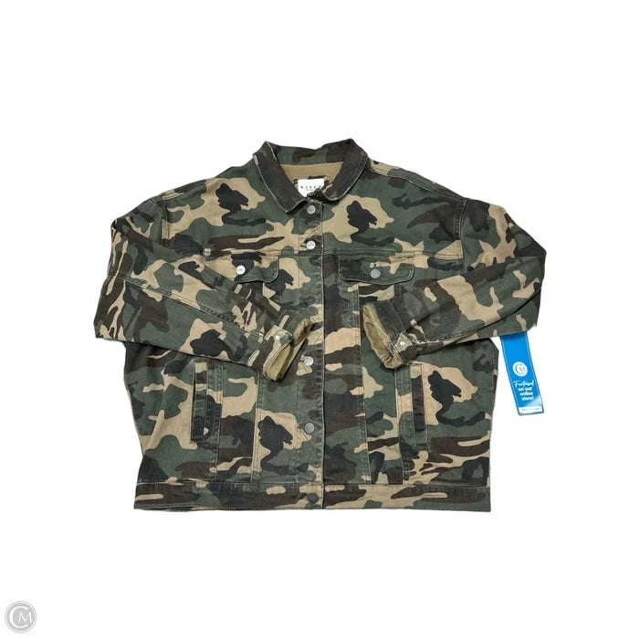 Jacket Denim By Risen In Camouflage Print, Size: L