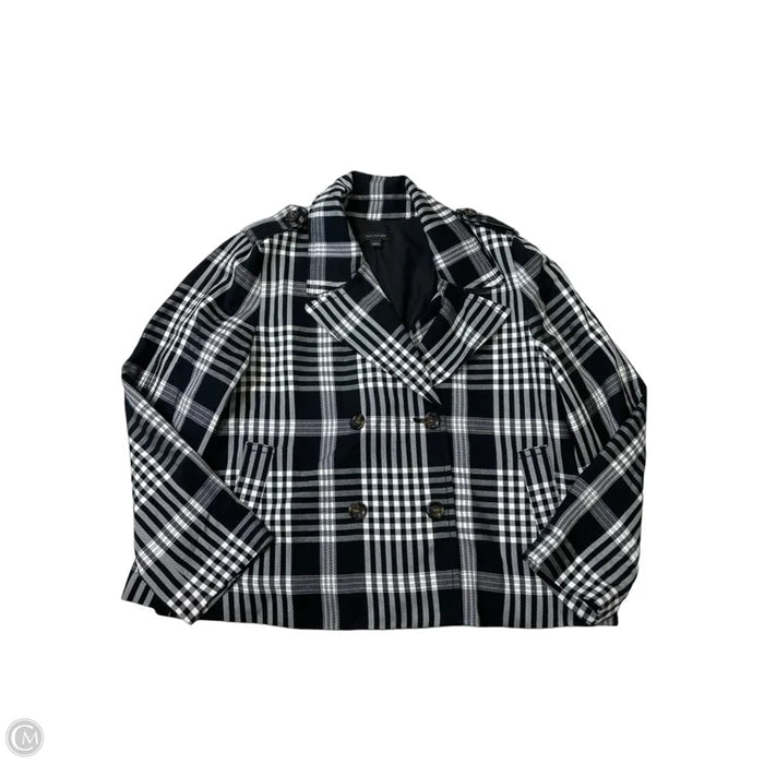 Jacket Other By Ann Taylor In Black & White, Size: L