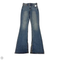 Jeans Boot Cut By Abercrombie And Fitch In Blue Denim, Size: 0