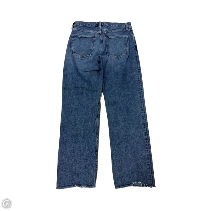 Jeans Straight By Agolde In Blue Denim, Size: 2