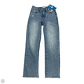 Jeans Straight By Good American In Blue Denim, Size: 4
