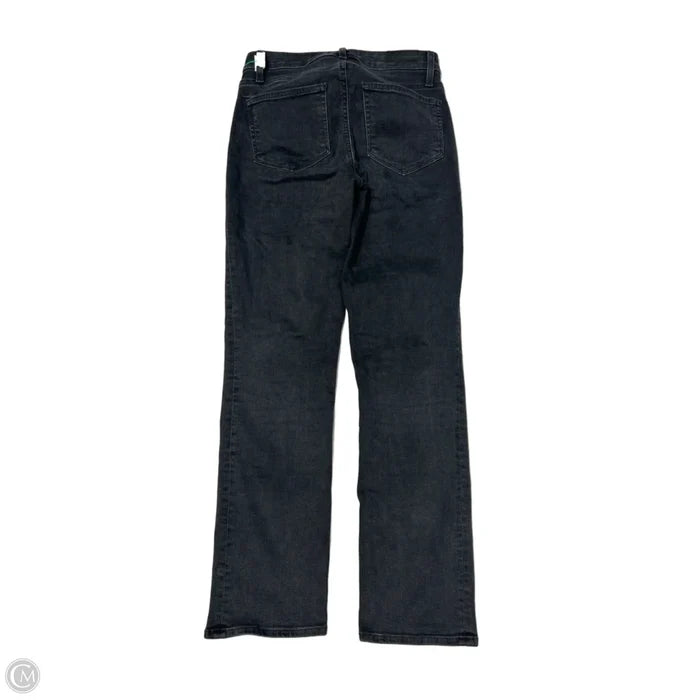 Jeans Straight By Paige In Black Denim, Size: 2