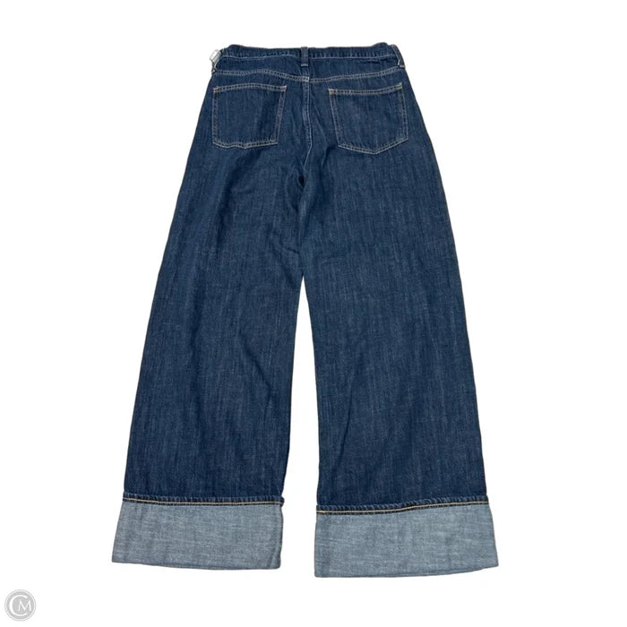 Jeans Wide Leg By Gap In Blue Denim, Size: 6
