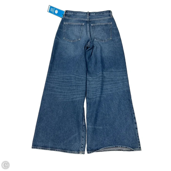 Jeans Wide Leg By J. Crew In Blue, Size: 4