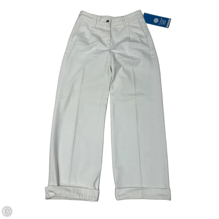 Jeans Wide Leg By J. Crew In White, Size: 4