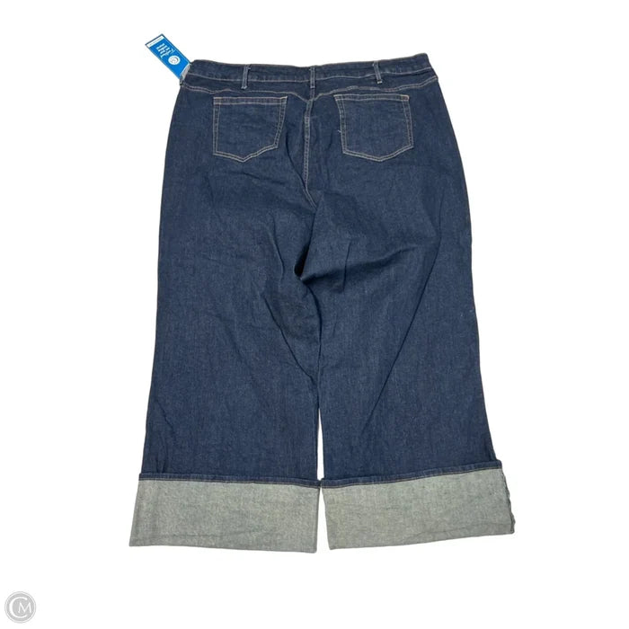 Jeans Wide Leg By Torrid In Blue Denim, Size: 1x