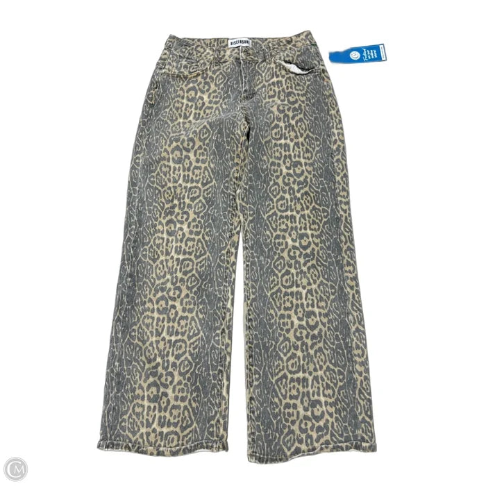 Jeans Wide Leg In Animal Print, Size: 8