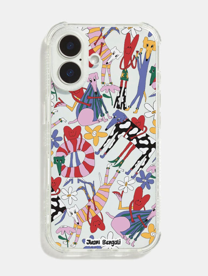 Juani Bengali x Skinnydip Dogs And Hearts Case Shock iPhone Case Phone Cases Skinnydip London