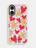 Juani Bengali x Skinnydip Hearts And Stars Shock iPhone Case Phone Cases Skinnydip London