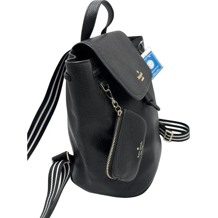 Kate Spade Rosie Pebbled Leather Flap Designer Backpack