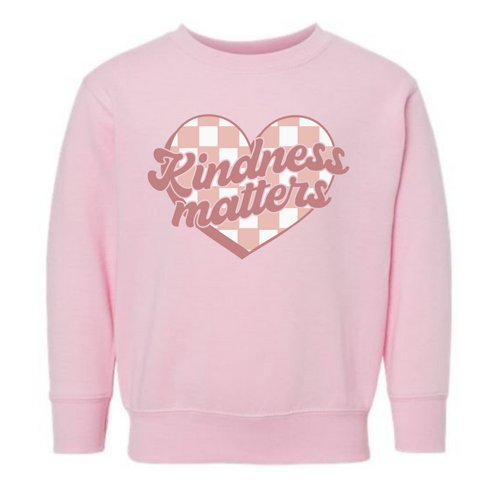 Kindness Matters Plaid Heart