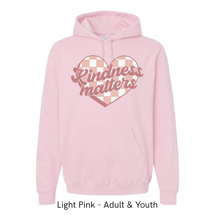 Kindness Matters Plaid Heart