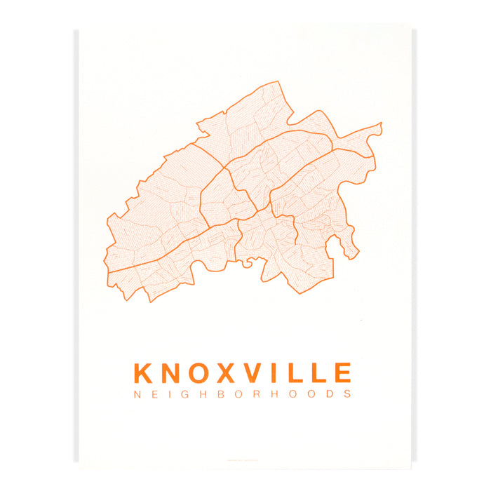 Volunteer Orange on White / 18" x 24"