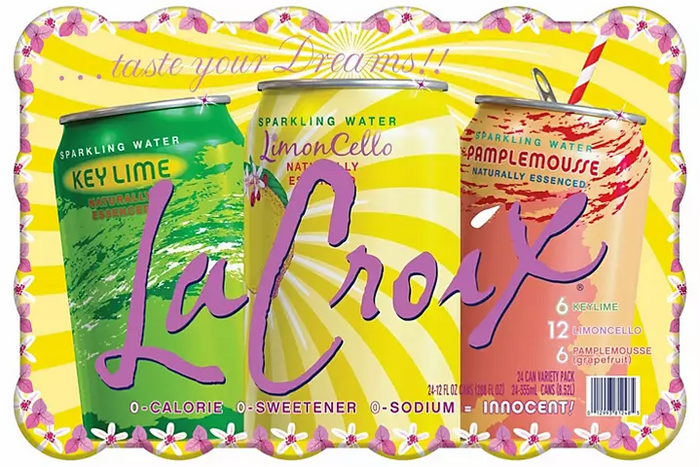 La Croix LKG Sparkling Water Variety Pack (12 fl. oz., 24 pk.) - Eshop House LLC
