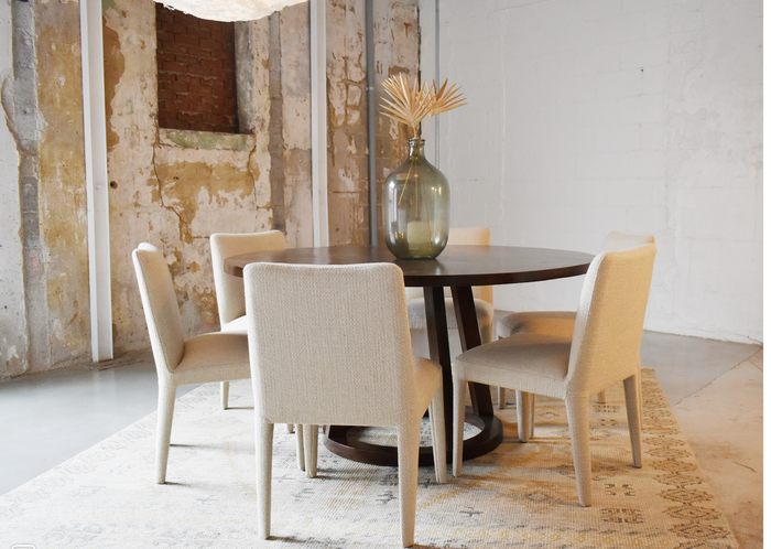 Larry Leg Chair in Oatmeal - 2024