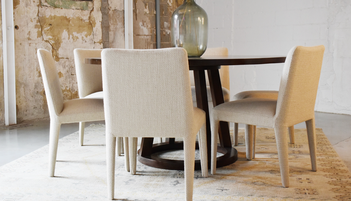 Larry Leg Chair in Oatmeal - 2024