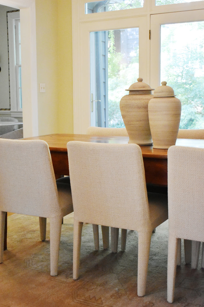 Larry Leg Chair in Oatmeal - 2024