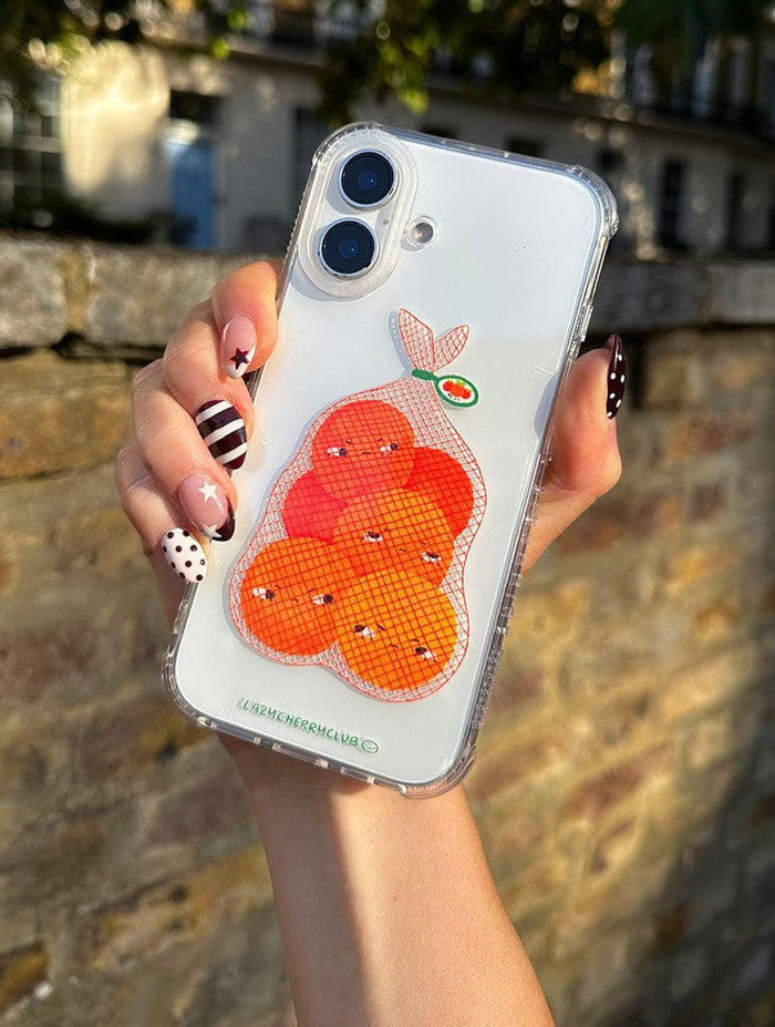 Lazy Cherry Club x Skinnydip Grumpy Oranges Shock iPhone Case Phone Cases Skinnydip London