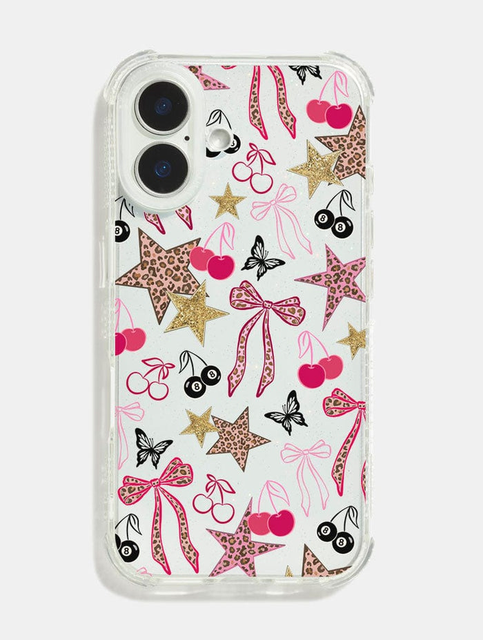 Leopard Cherry Scrapbook Shock iPhone Case Phone Cases Skinnydip London