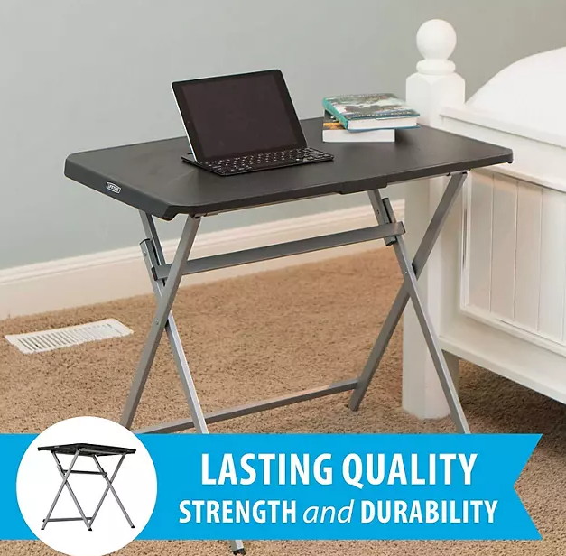 Lifetime 30" Light Commercial Personal Table, Black