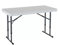 Lifetime 4' Adjustable Commercial Grade Folding Table