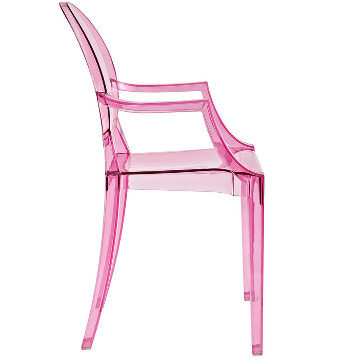 Lucien Arm Dining Chair - Pink Denmark Home