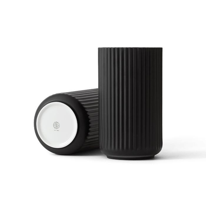 Lyngby Porcelaen Vase — Black