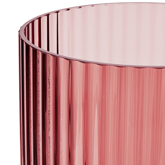 Lyngby Porcelaen Vase — Burgundy